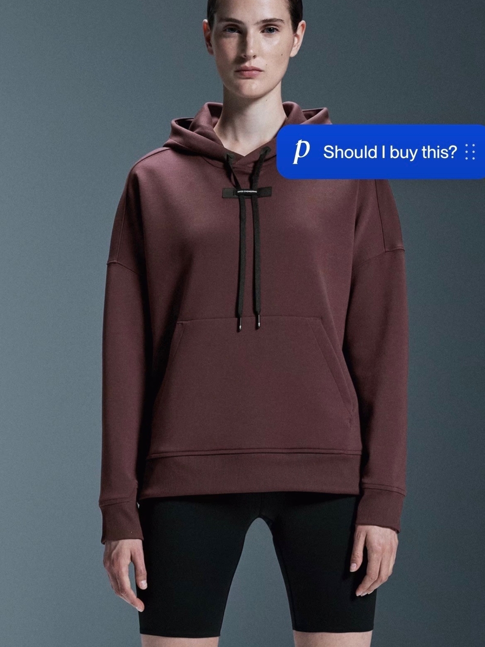 On Cloud Running Womens Hoodie Mulberry Deep Plum Size M